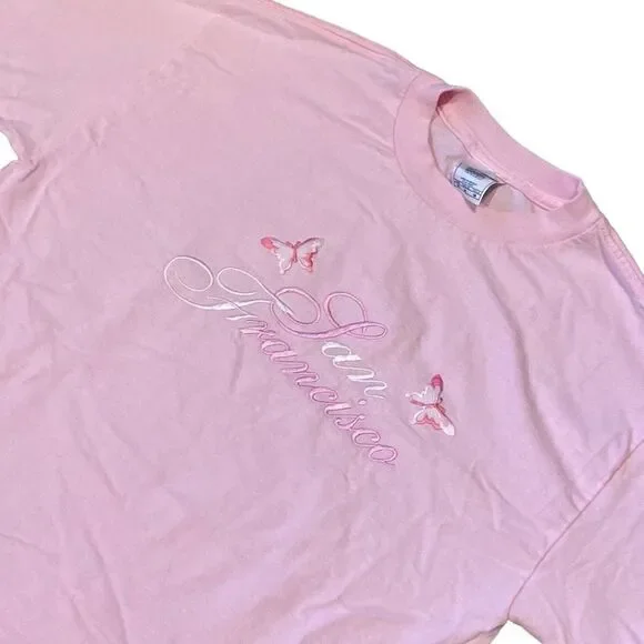 Vintage Women’s Pink San Francisco T-Shirt - Picture 1 of 6